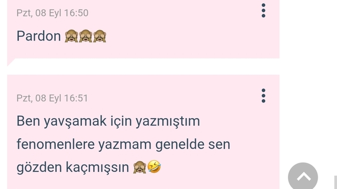 En son size gelen mesaj neydi?