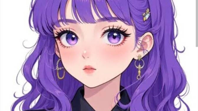 Mor renk saç çocuksu anime stiline döner mi?