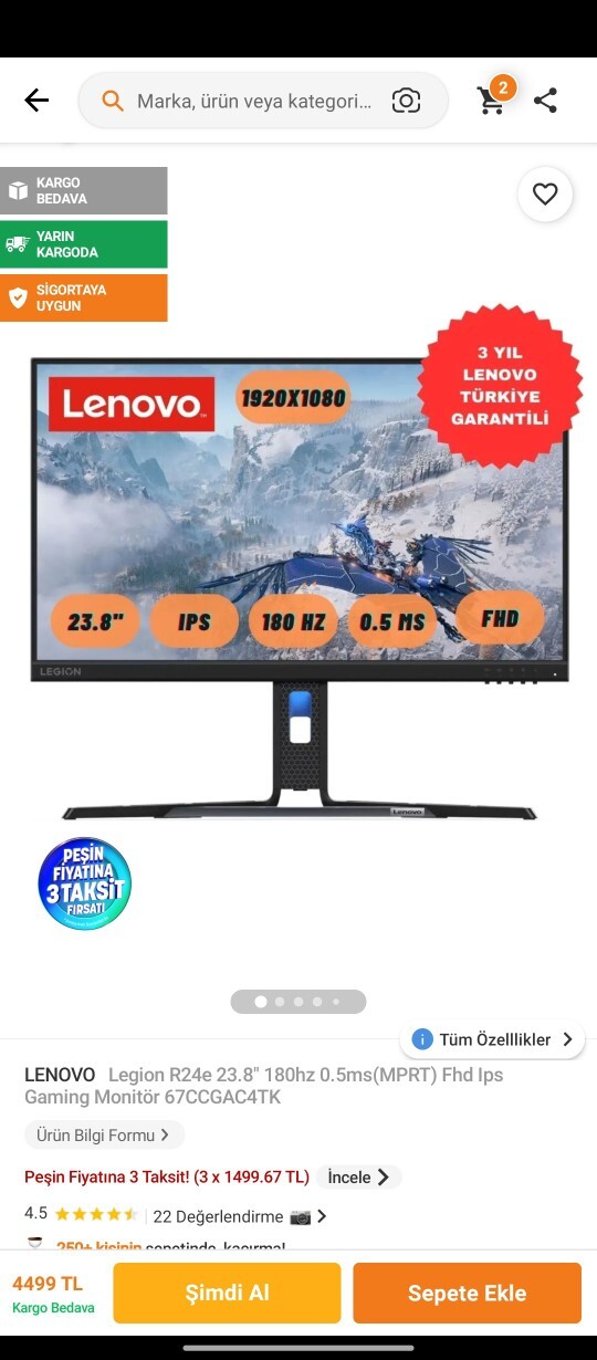 Resimdeki Lenovo monitör alınır mı?