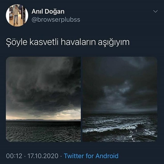 Kasvetli havalar sizde neleri çağrıştırıyor?