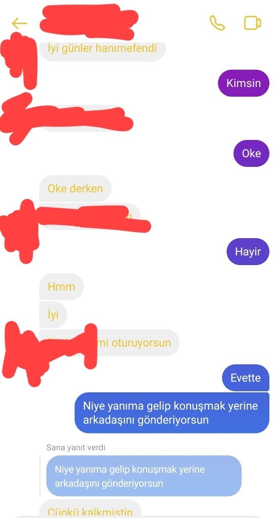 Mekandaki adam instagramimi bulup yazmış?
