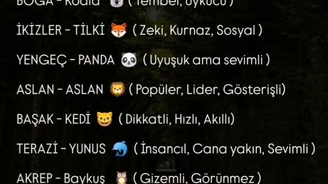 Kızlar, Burçlar hayvan olsaydı sen hangisisin?