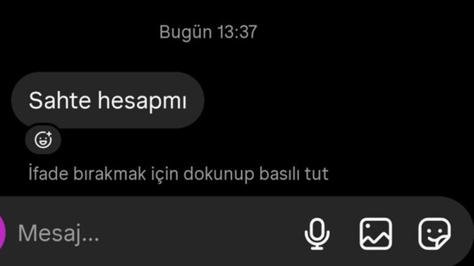 Fake misin diye mesaj atıp duruyor?