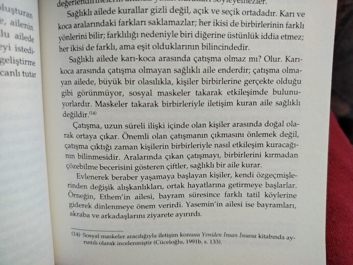 Kitaptaki bu kısma katılıyor musunuz, sizin düşünceleriniz neler?