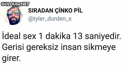 İlişki maksimum kaç dakika olmalı?