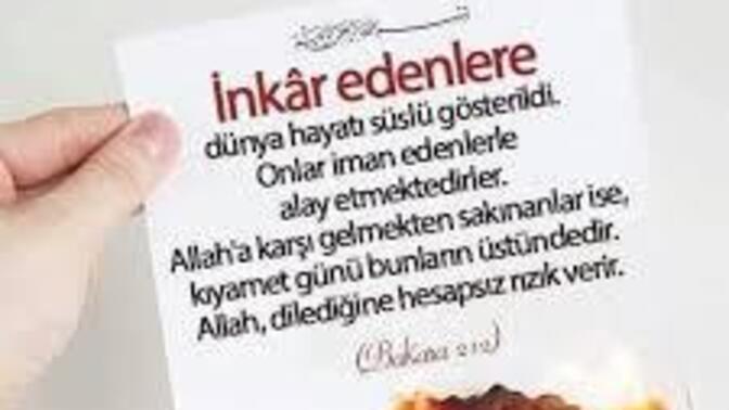 Şeytan pis olan işleri insanlara güzel gösterir siz de buna şaşırmıyormusunuz bu istek böyle?