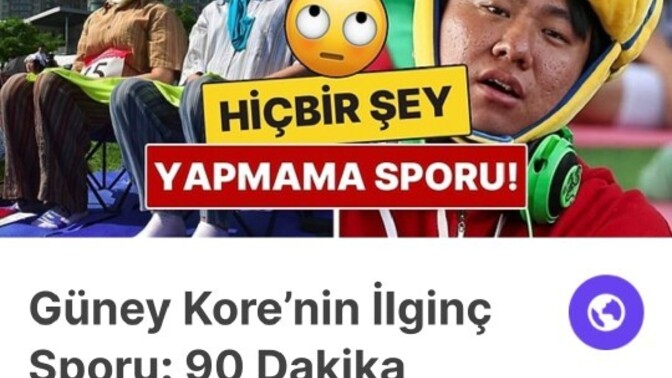 Her şeyin yasak olduğu "hiçbir şey yapmama" sporuna sende katılır mıydın?