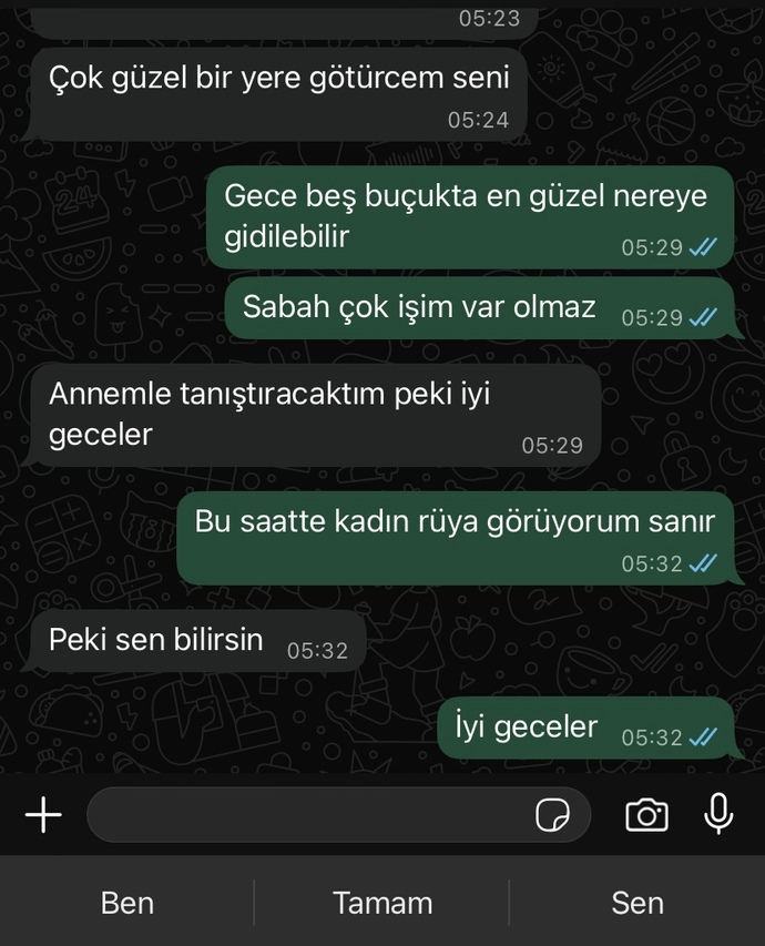 Çok saçma değilmi? (flörtüm oluyor) ?