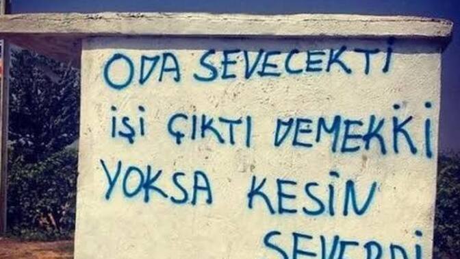 Beğendiniz bir duvar yazısı var mı?