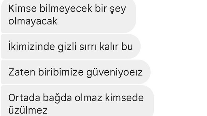 Konustugum erkek böyle mesajlar attı?