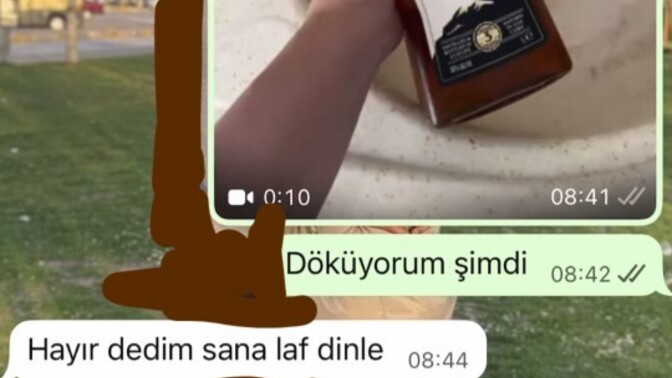 Kocam işteyken aldığı vjskiyi döktüm?