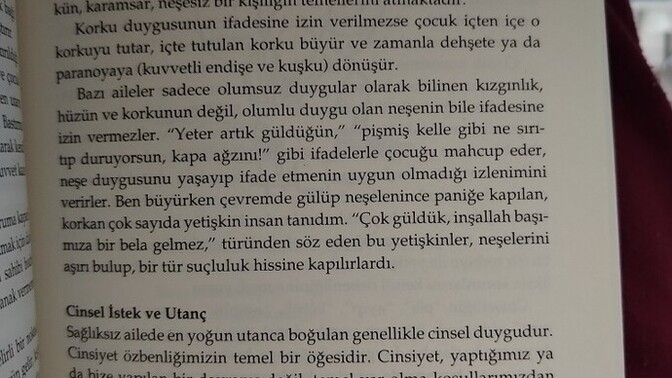 Kitaptaki bu kısım hakkında düşünceleriniz neler?