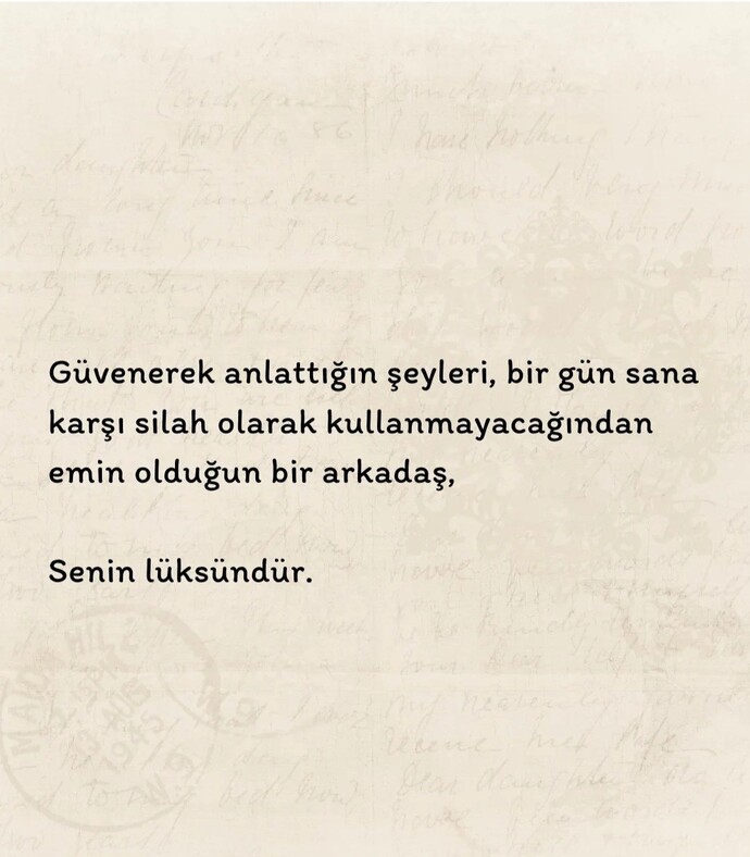 Sizin lüksünüz nedir?