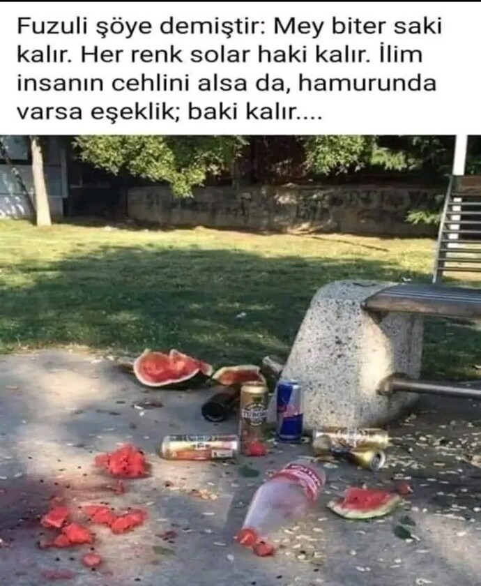Niye etrafı kirletirler?