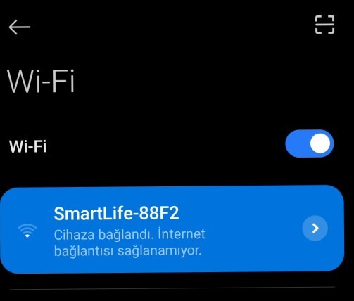 Wifi bağlantısında bu hatayı alıyorum bilen varsa yardımcı olabilir mi?