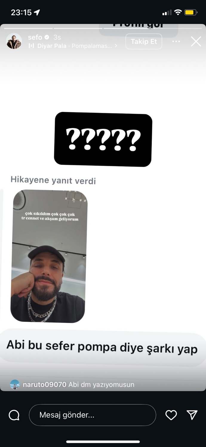 Sefo sizce böyle?