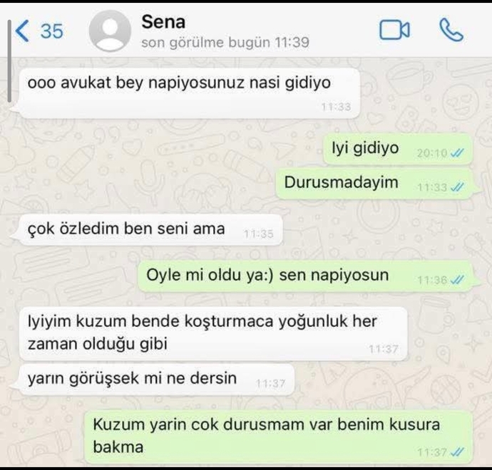 Avukat olmadan önce ve olduktan sonra hoşlandığı kız ile arasındaki yazışmalar hakkında düşünceleriniz nelerdir?