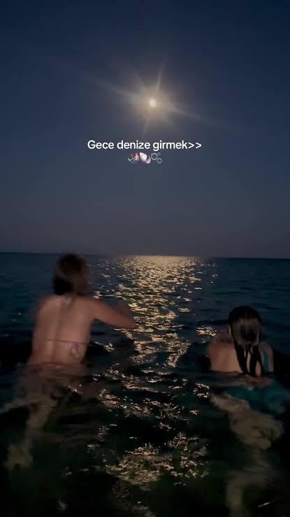 Gece denize girermisiniz?