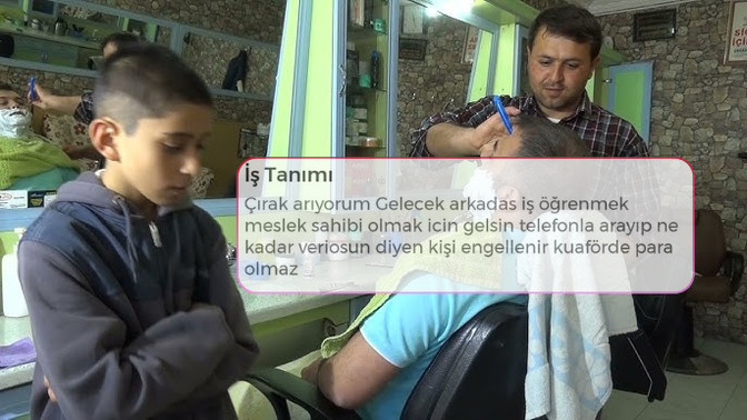Ücretsiz çırak ilanı veren berber! Sırf meslek öğrenilsin diye bu tarz işverenler haklı mı?