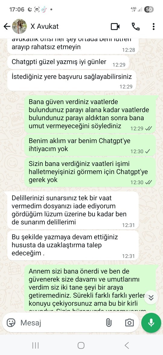 Avukatım parayı aldıktan sonra ilgilenmedi, üstüne beni suçladı! Sizce böyle bir durumda ne yapılmalı?