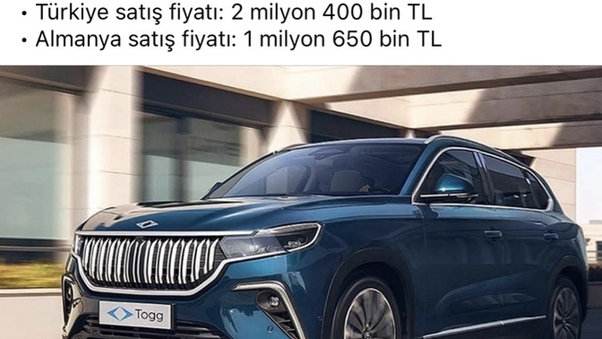 Yeni TOGG fiyatları açıklandı. Sizce fiyatlar nasıl?