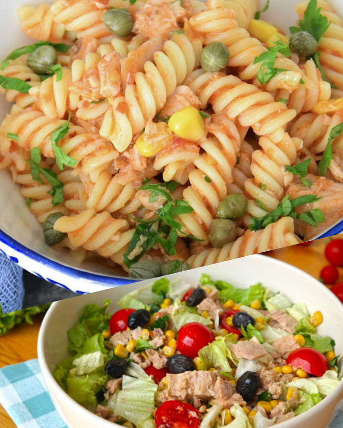 Ton balıklı salata mı makarna mı?
