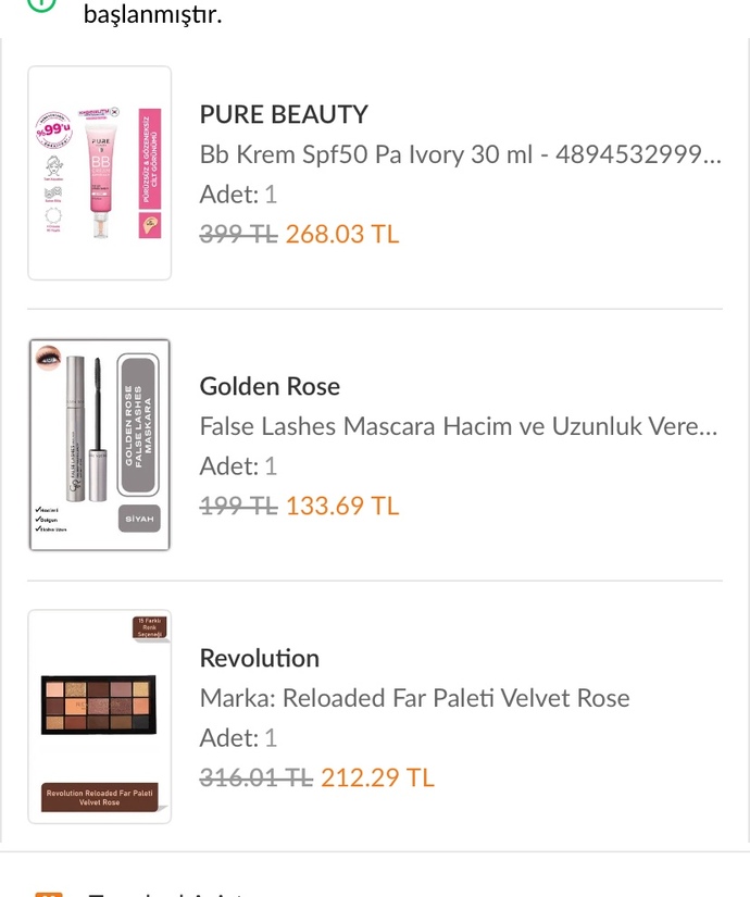 Bu üç ürün 615₺ ye çok iyi değil mi? 300₺lik kupon gelmişti onunla aldımm?