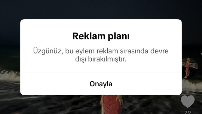 Tık tok video silmek istiyorum ama bu yazı çıkıyor karşıma aynı durumda olan var mı?