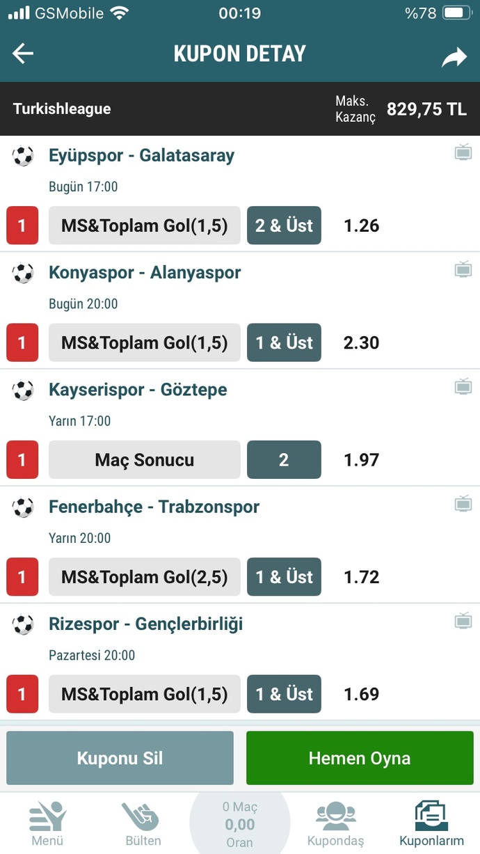 Oluru var mı bahissever KScanlar?