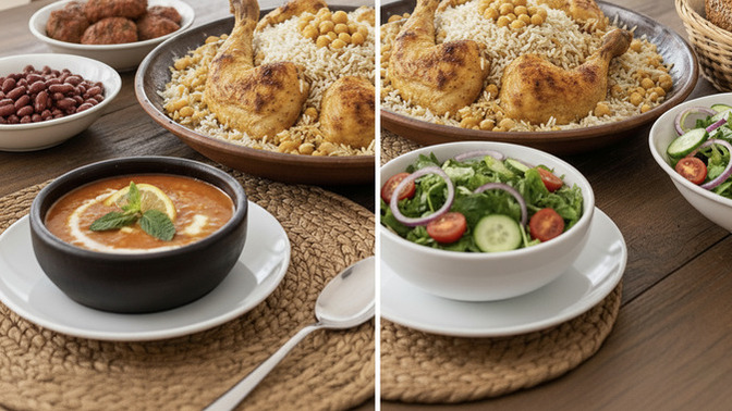 Kuru yemeklerin yanına çorba mı salata mı?