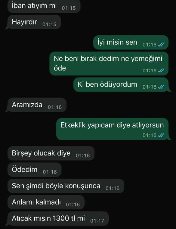 Ödediği yemeğin parasını isteyen erkekler hakkında ne düşünüyorsunuz?