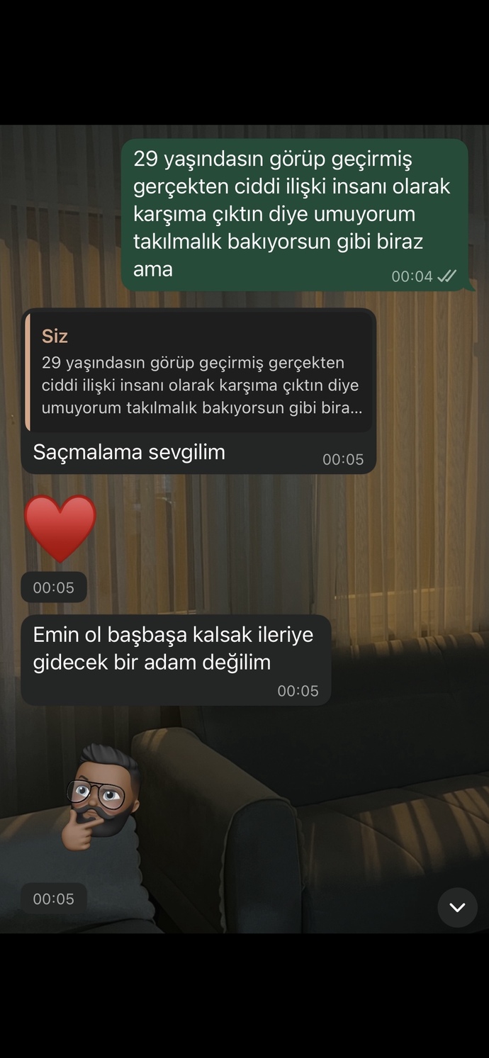 22 yaşımdayım 29 yaşında bir adamla birlikteliğe başladım daha bir hafta olmadı ilk günden beri böyle düzelir mi ciddi olur mu?