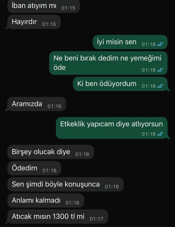 Flörtünüzle işler yolunda gitmediğinde, harcamalarınızın iadesi ister misiniz?