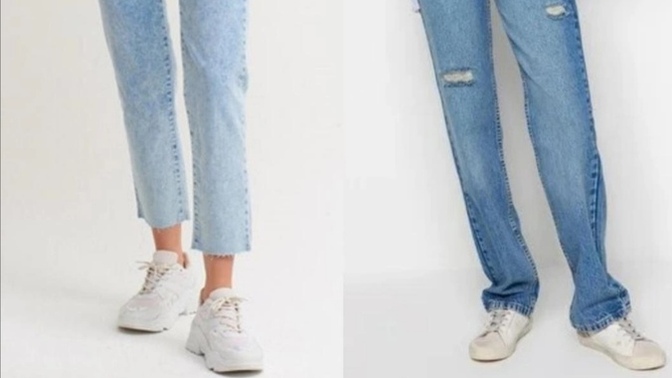 Straight jean için doğru paça boyu uzun mu olmalı yoksa kısa mı olmalı?