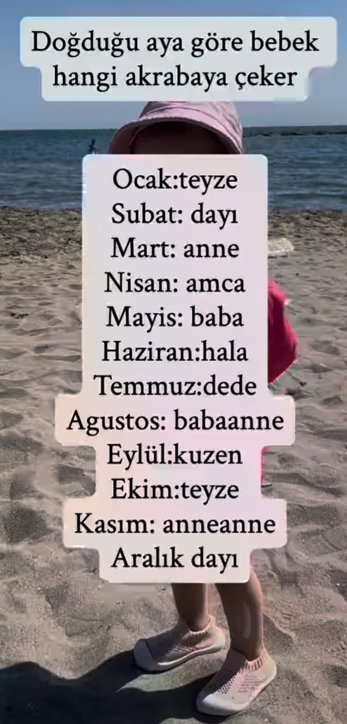 Doğduğun aya göre hangi akrabana çekmişsin 😄?