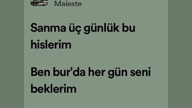Size şarkı sözü bırakayım mı?