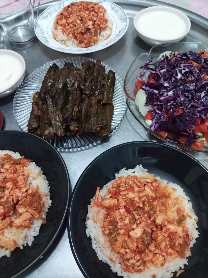 Yemek hazırladım. Kötü mü olmuş nasıl görünüyor?