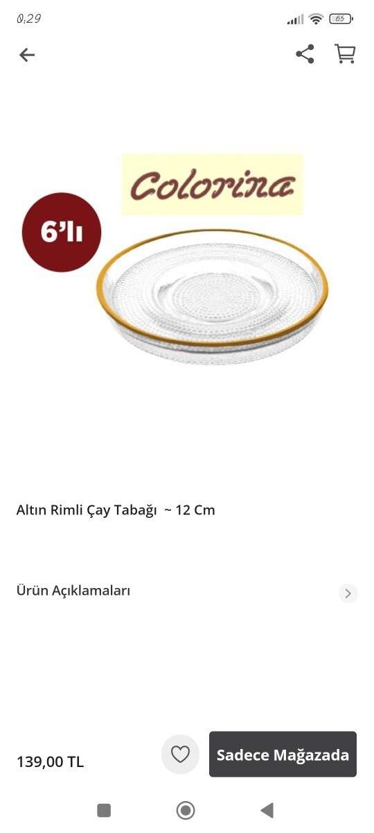 Bende bu çay seti var ama Gold yapraklı altına şu tabakları alsam yakışır mı?