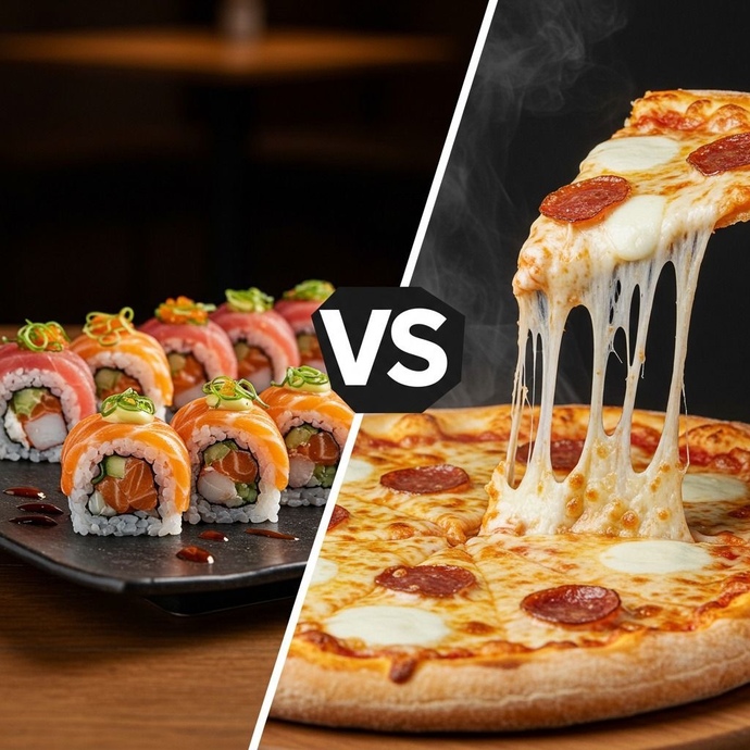 Sushi mi, pizza mı? İkisini aynı masada görmek ister miydin?