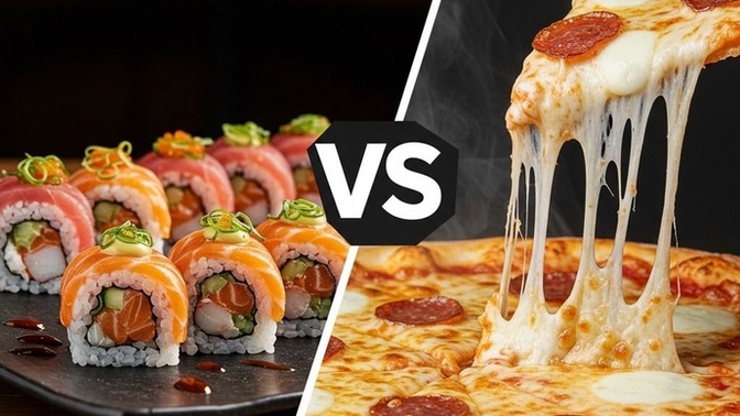 Sushi mi, pizza mı? İkisini aynı masada görmek ister miydin?