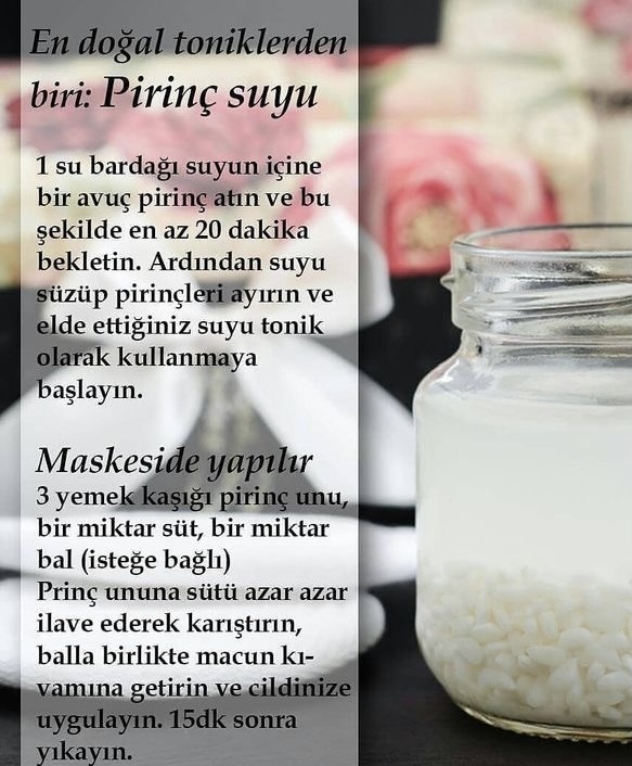 Pirinç suyunu buzluğa koyup yüzünüze sürüyor musunuz?