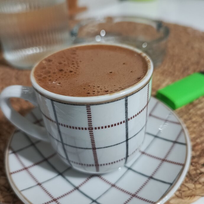 En son kahvenizi. Cezvede mi yoksa makinada mı yaptınız?