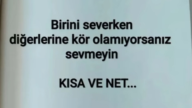Birini severken diğerlerine kör olmayı becerebiliyor musunuz?