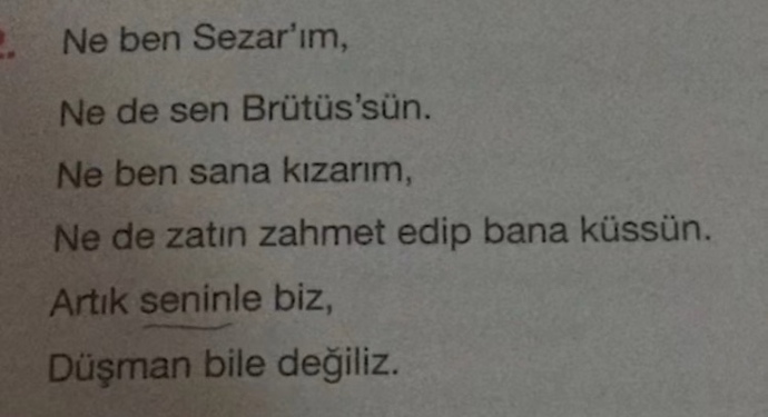 Düşman bile olmayacağınız biri var mı?