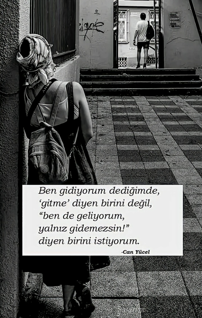 Ben gidiyorum dediğinizde.. gitme diyen mi yoksa ben de geliyorum diyen mi bir adım öndedir sizde?