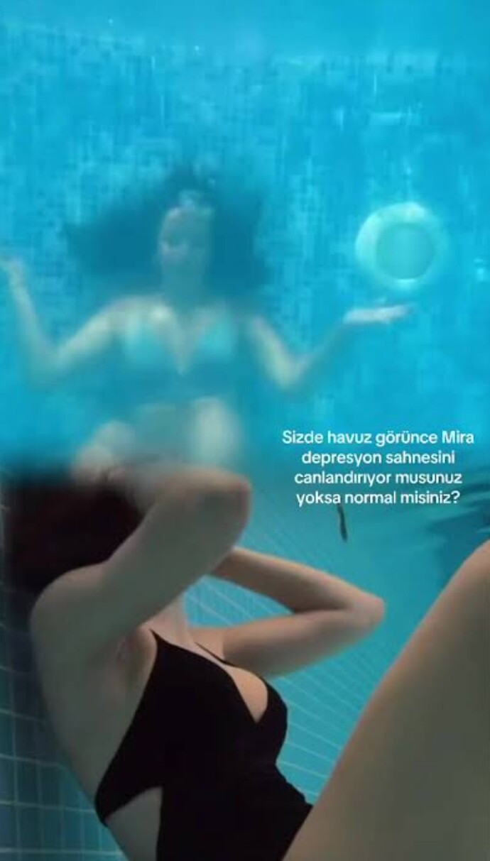 Medcezir dizisi Mira havuz sahnesi çok iyi değil mi?