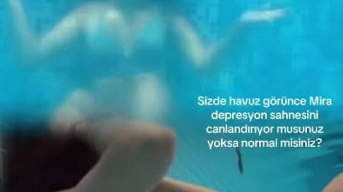 Medcezir dizisi Mira havuz sahnesi çok iyi değil mi?