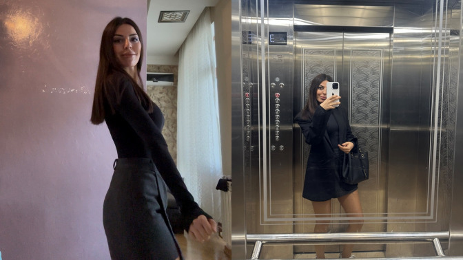 Bugün yaptığım etek kombinimle yine ben, nasıl olmuş?