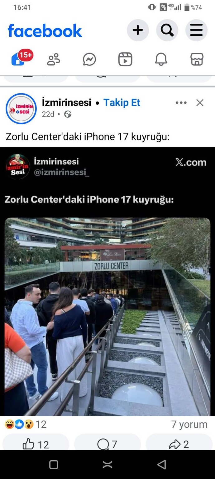 Telefon için kuyruğa girer misiniz?