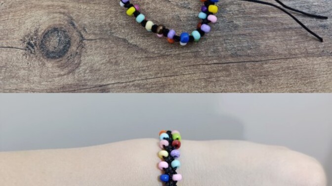 Bileklik yapmayı öğrendim ve ilk kez yaptım. Sizce nasıl olmuş 🌻?